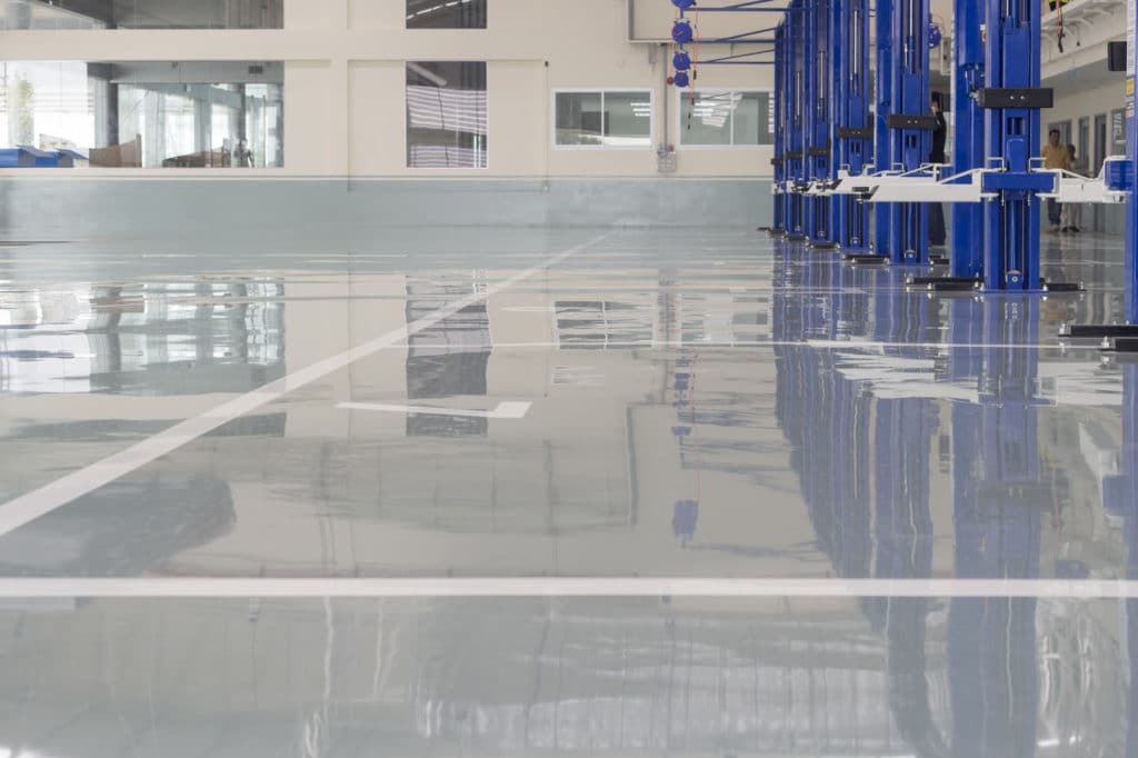 industrial epoxy flooring by Extreme Industrial Coatings California