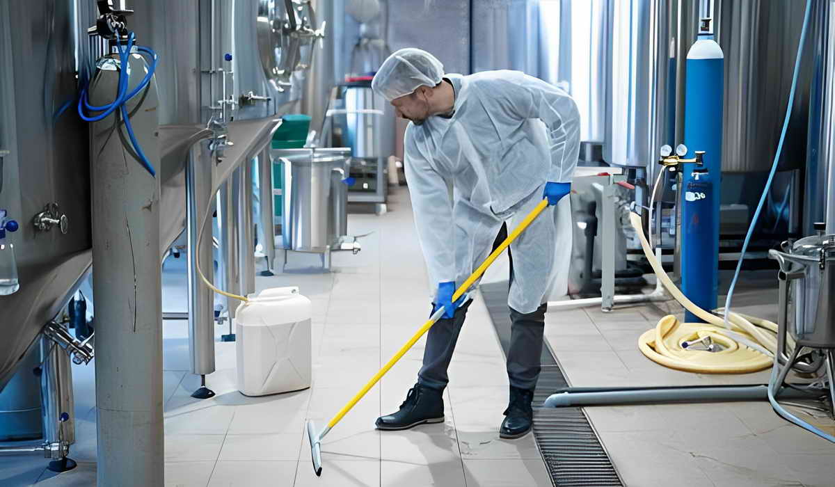 5 Brush > Pipe, Drain Cleaning in Food Processing Plants